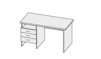 Стол с тумбой PM-7/14 Т L/R