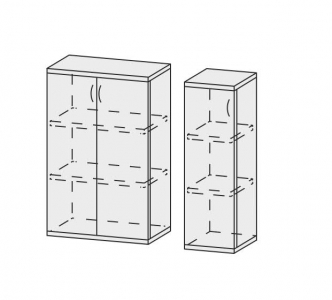 Шкаф для документов РМ-1/1/К L/R