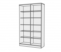 Шкаф-купе для документов ШКН-21/12 КД